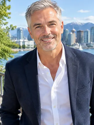 Illustrative profile photo of a man in his forties, used as an example in Montreal